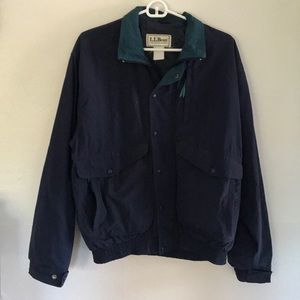 Vintage L.L. Bean Navy Zip Windbreaker Jacket